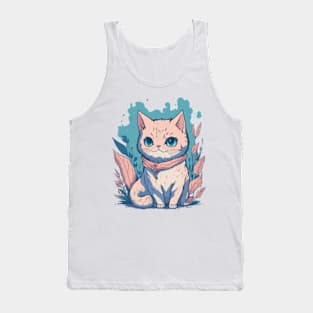 Cute Lazy Cat Tank Top